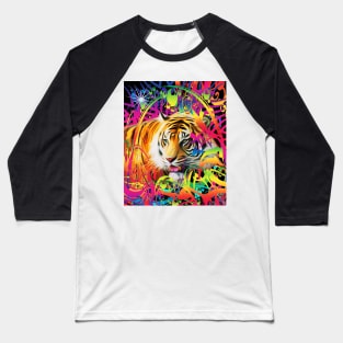 Tiger in the Jungle Baseball T-Shirt